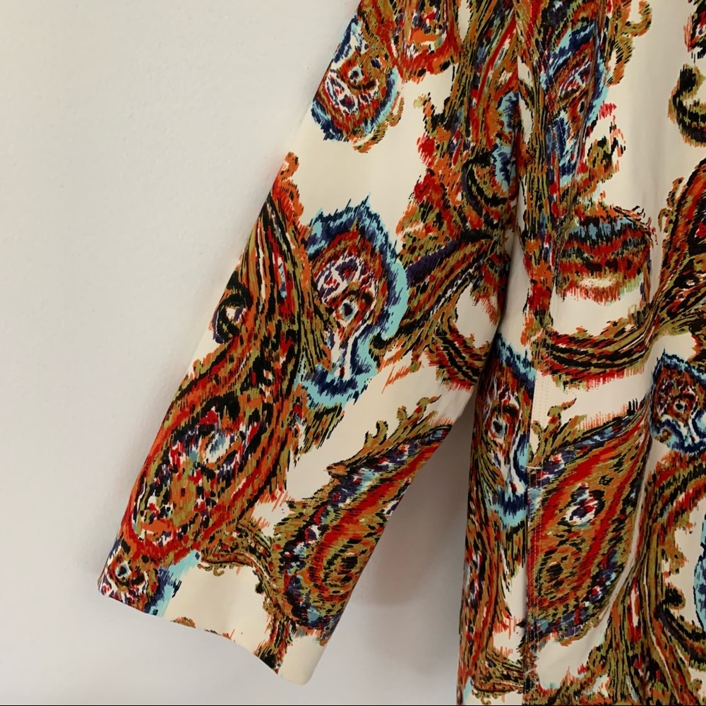 Chico’s Paisley Print Jacket - Picture 3 of 7
